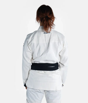 Kimono Femei Brazilian Jiu Jitsu PROGRESS The Academy - Alb