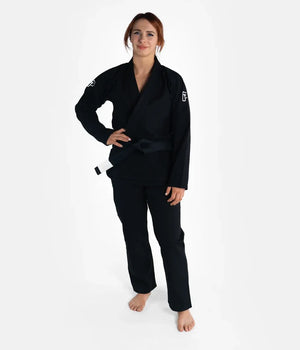 Kimono Femei Brazilian Jiu Jitsu PROGRESS The Academy - Negru