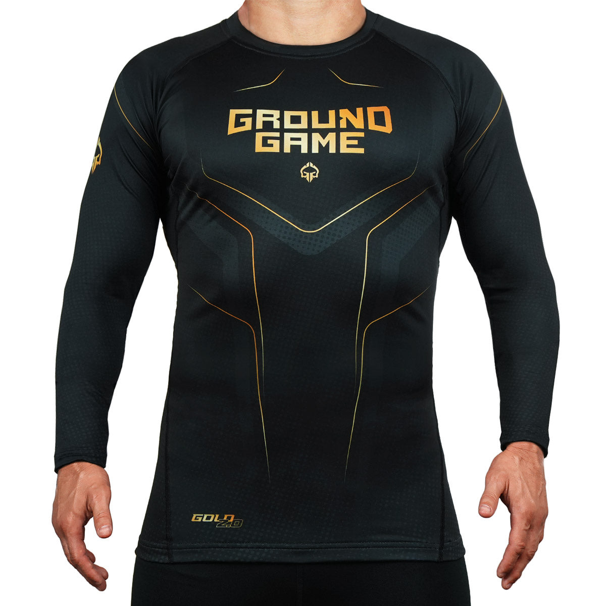 Rashguard Maneca Lunga GROUND GAME Gold 2.0