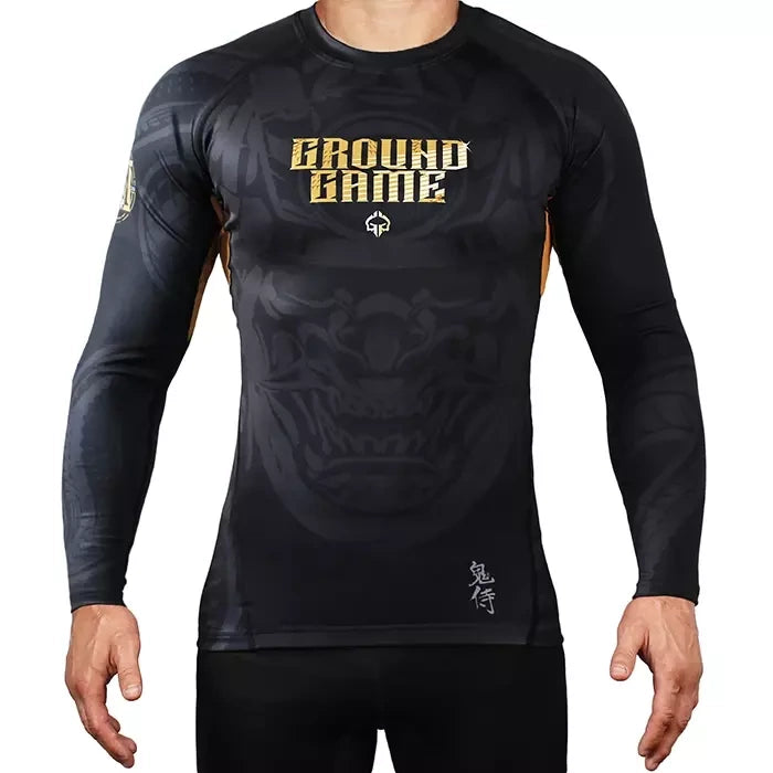 Rashguard Maneca Lunga GROUND GAME Oni Samurai