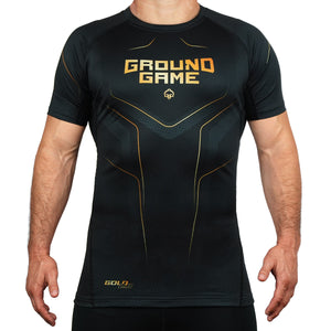 Rashguard Maneca Scurta GROUND GAME Gold 2.0