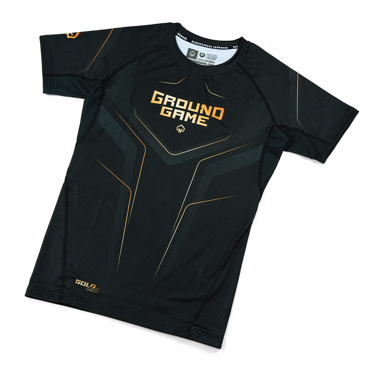 Rashguard Maneca Scurta GROUND GAME Gold 2.0