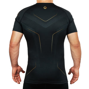 Rashguard Maneca Scurta GROUND GAME Gold 2.0