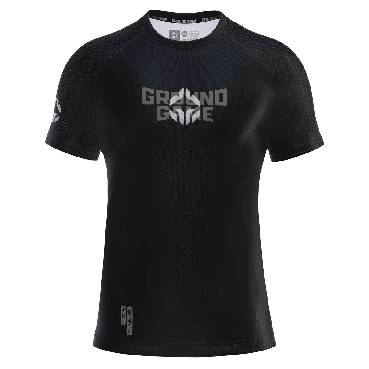 Rashguard Maneca Scurta GROUND GAME Samurai Shadow - Negru