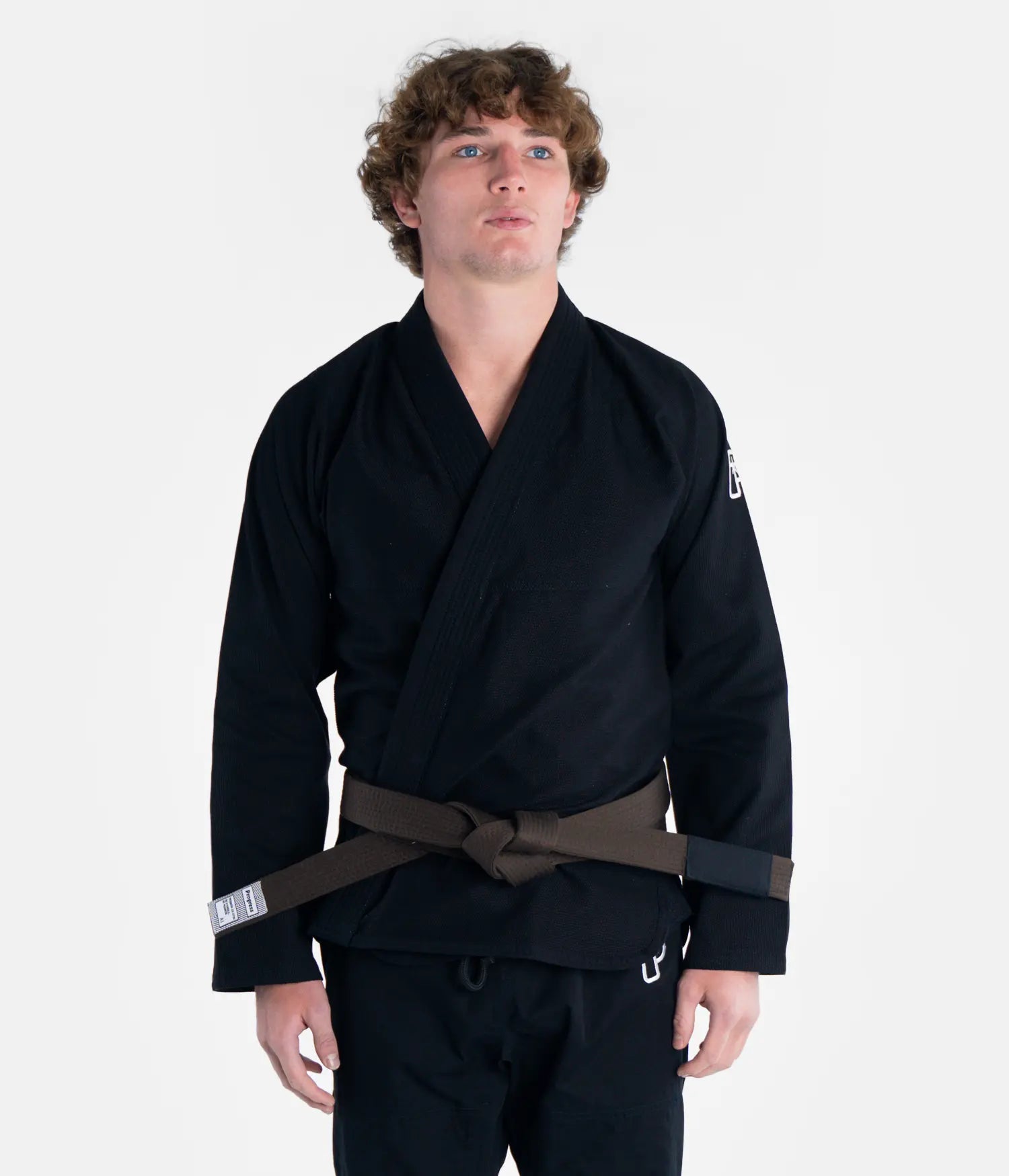 Kimono Brazilian Jiu Jitsu PROGRESS The Academy - Negru ( Centura Alba Inclusa )