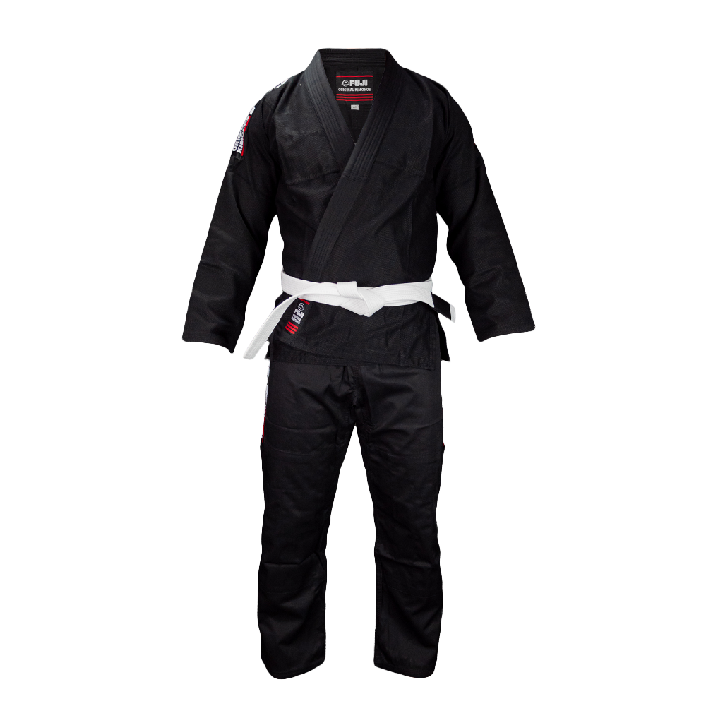 Fuji Sports BJJ GI A0 / Black FUJI Baseline BJJ Gi Black (Centura alba inclusa)