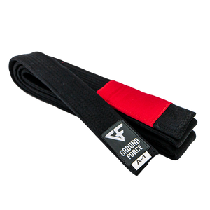 Ground Force BJJ Belt A0 / Black Ground Force BJJ Belt