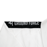 Ground Force BJJ Gi GROUND FORCE Kids Basic Gi White(Centura Alba inclusa)