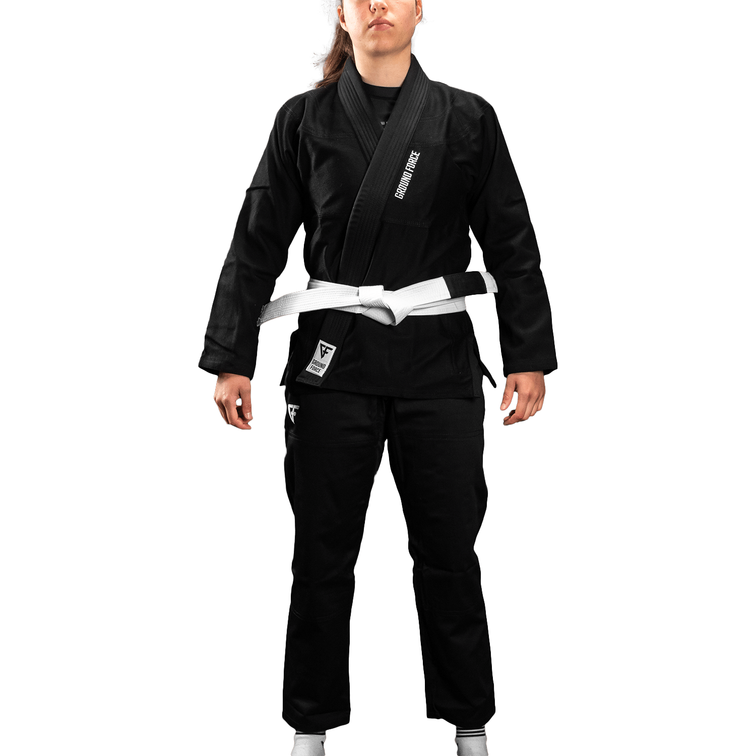 Ground Force BJJ Gi F1 Ground Force Ladies Basic Gi V2 Black