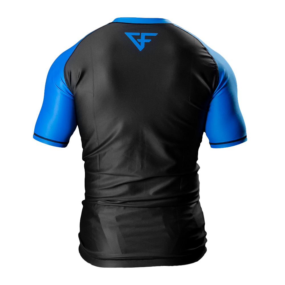 Ground Force Rashguard GROUND FORCE Rank Rashguard Short Sleeve Blue