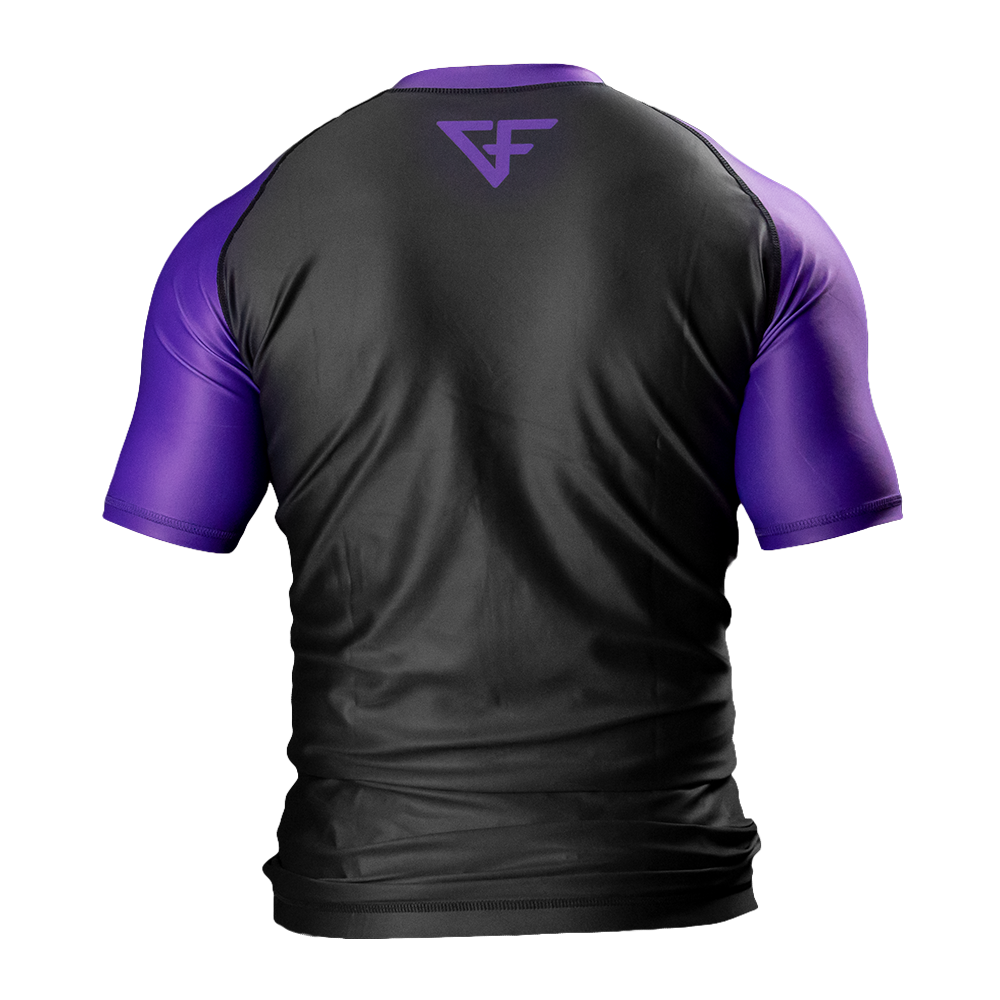 Ground Force Rashguard GROUND FORCE Rank Rashguard Short Sleeve Purple