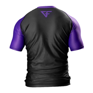 Ground Force Rashguard GROUND FORCE Rank Rashguard Short Sleeve Purple