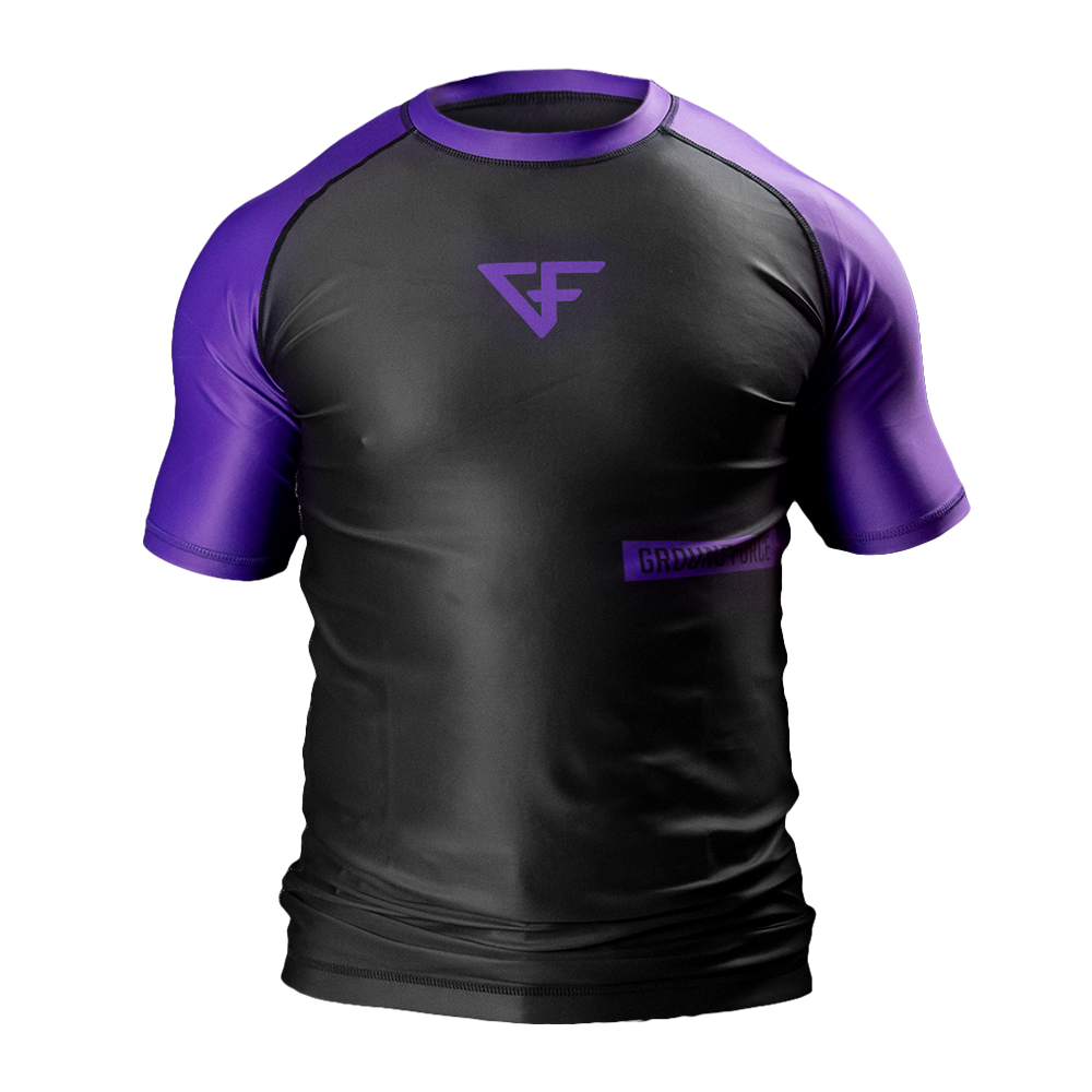 Ground Force Rashguard XS GROUND FORCE Rank Rashguard Short Sleeve Purple