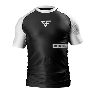 Ground Force Rashguard XS GROUND FORCE Rank Rashguard Short Sleeve White