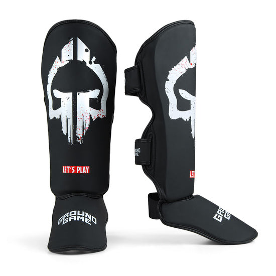 Ground Game GROUND GAME  Light Shin Guards Skullz