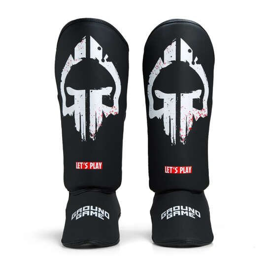 Ground Game GROUND GAME  Light Shin Guards Skullz