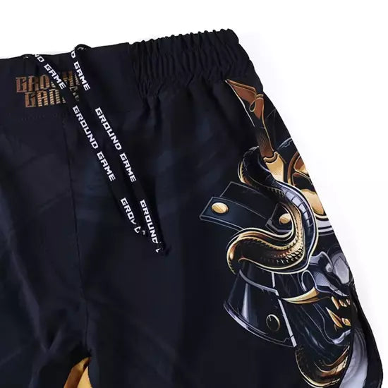 Ground Game GROUND GAME Mens Light MMA Short Oni Samurai