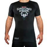 Rashguard Maneca Scurta GROUND GAME Skullz - Negru - Barbati