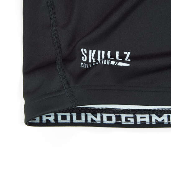 Ground Game GROUND GAME Mens Rashguard Short Sleeve Skullz