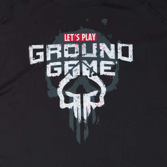 Ground Game GROUND GAME Mens Rashguard Short Sleeve Skullz