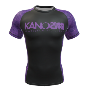 Kano Kimonos Rash Guard KANO KIMONOS Rashguard Short Sleeves Purple Belt Training