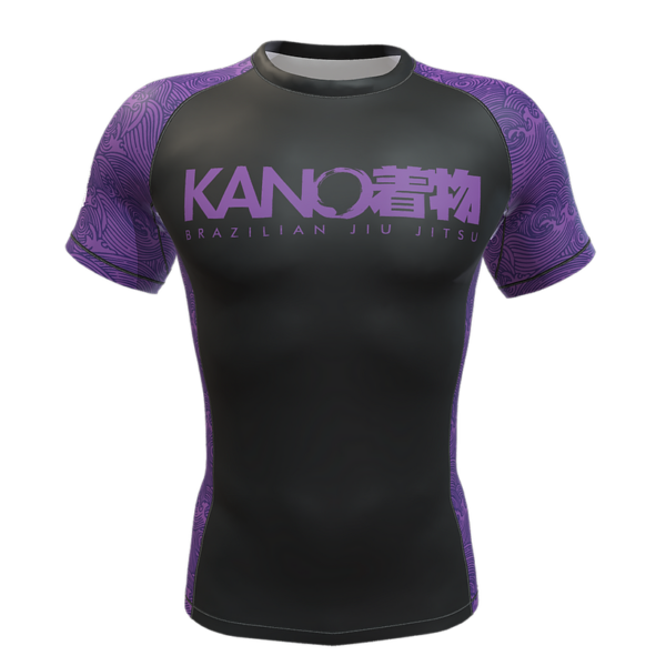 Kano Kimonos Rash Guard KANO KIMONOS Rashguard Short Sleeves Purple Belt Training