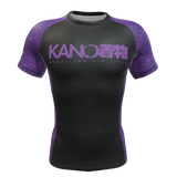 Kano Kimonos Rash Guard KANO KIMONOS Rashguard Short Sleeves Purple Belt Training