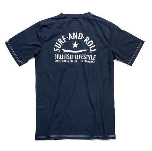 Kano Kimonos T-Shirt KANO KIMONOS T-Shirt Surf and Roll 2.0 Blue Navy