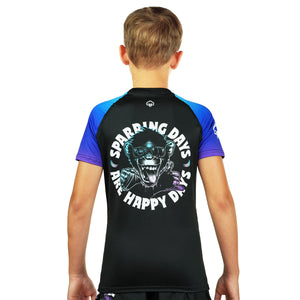 Ground Game KIDS RASHGUARD CHEEKY MONKEY SHORT SLEEVE