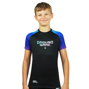 Ground Game KIDS RASHGUARD CHEEKY MONKEY SHORT SLEEVE