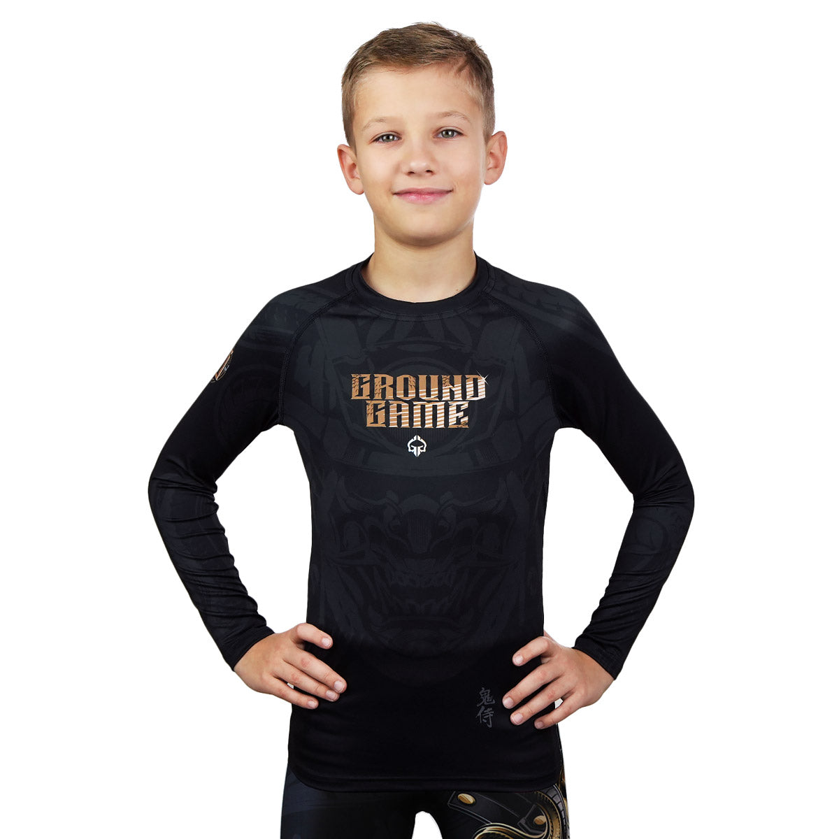 Ground Game Kids Rashguard Oni Samurai long sleeve