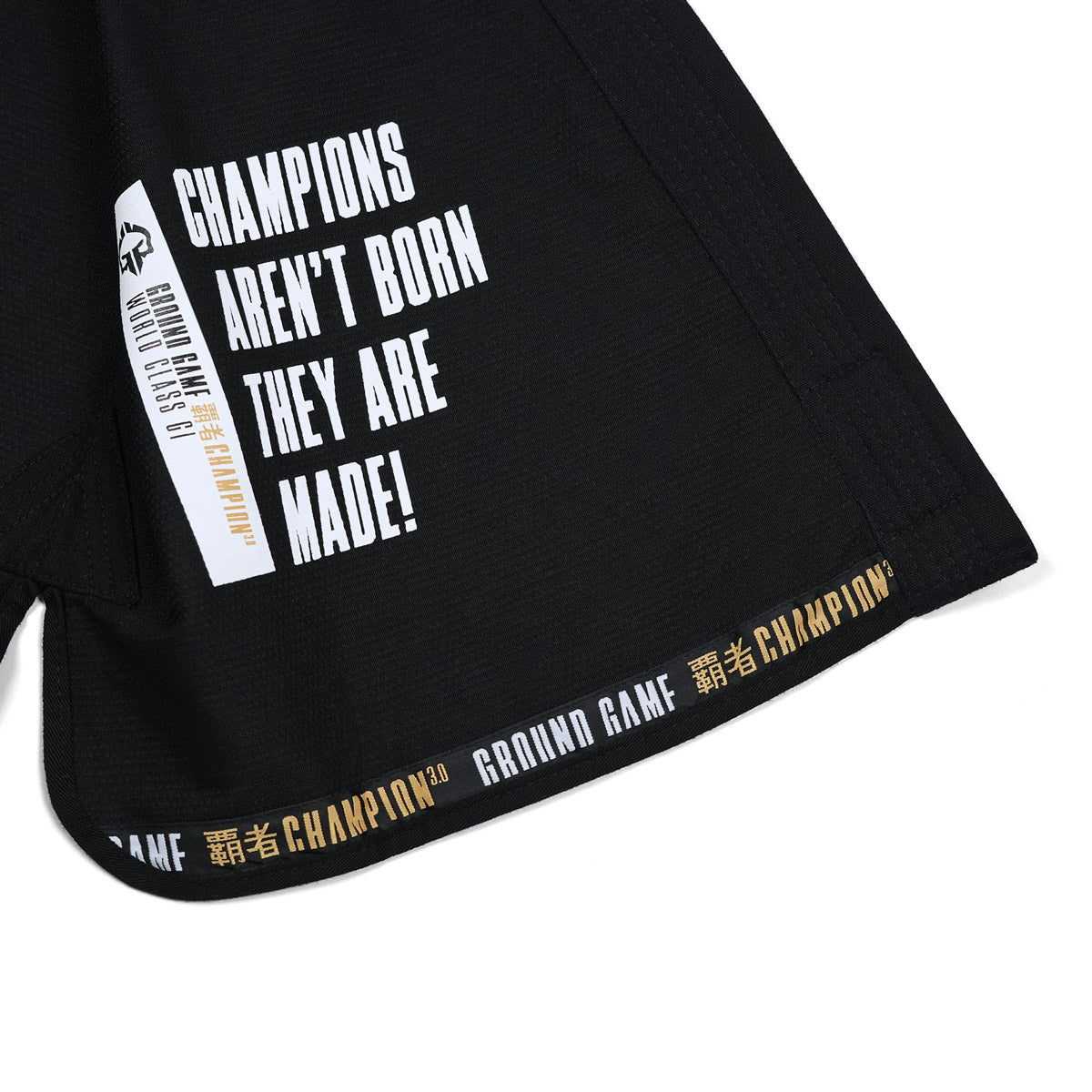 Ground Game BJJ GI Kimono Brazilian Jiu Jitsu GROUND GAME Champion 3.0 - Negru