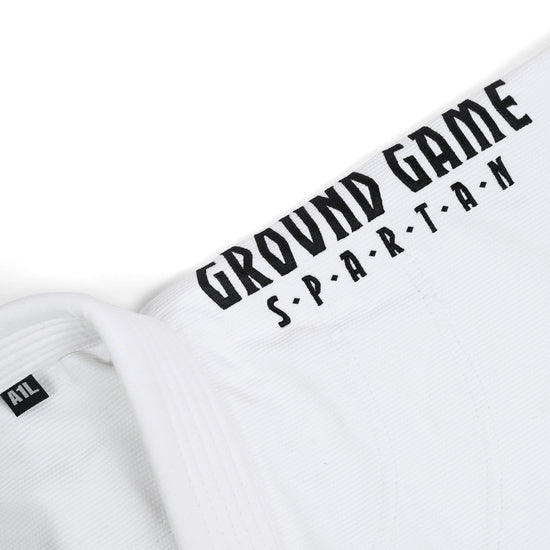 Ground Game BJJ GI Kimono Brazilian Jiu Jitsu GROUND GAME Spartan - Alb