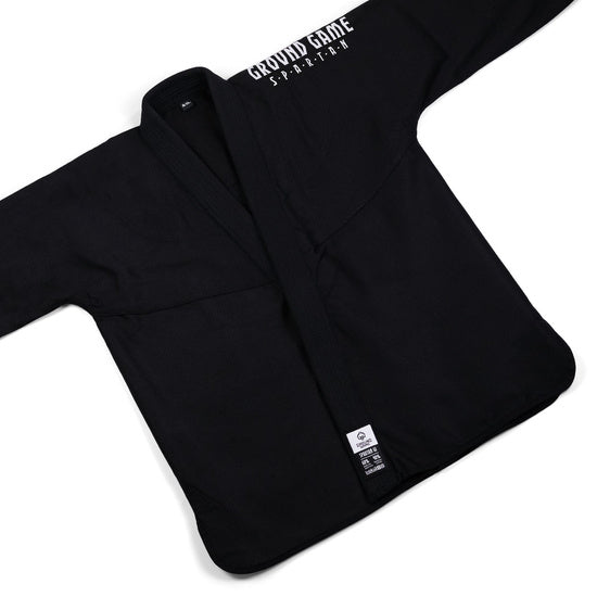 Ground Game BJJ GI Kimono Brazilian Jiu Jitsu GROUND GAME Spartan - Negru