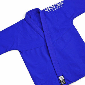 Ground Game BJJ GI Kimono Copii Brazilian Jiu Jitsu GROUND GAME Spartan - Albastru