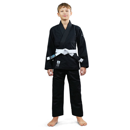 Ground Game BJJ GI Kimono Copii Brazilian Jiu Jitsu GROUND GAME Spartan - Negru