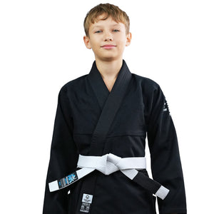 Ground Game BJJ GI Kimono Copii Brazilian Jiu Jitsu GROUND GAME Spartan - Negru