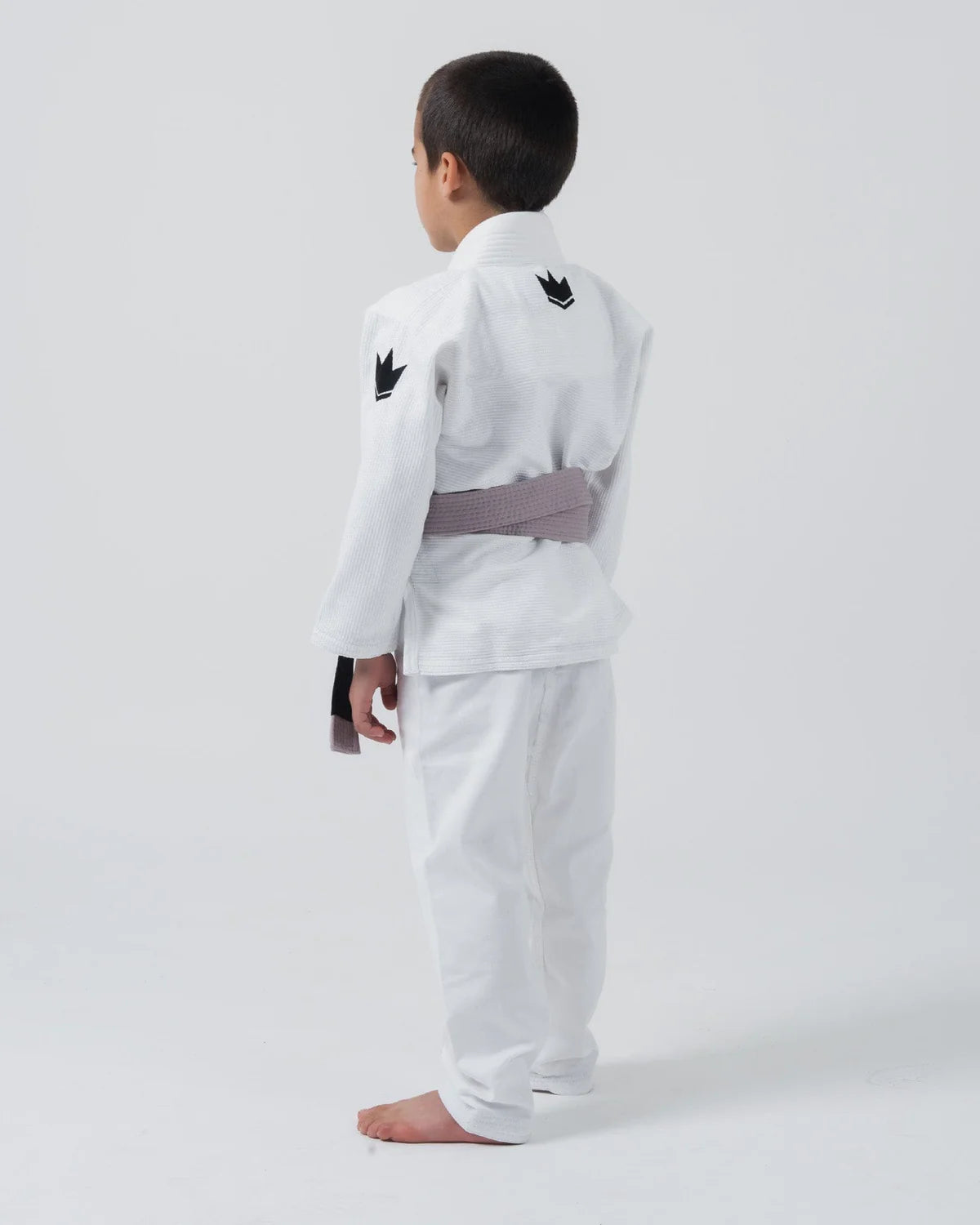 KINGZ Kimono Copii Brazilian Jiu Jitsu Kimono Copii Brazilian Jiu Jitsu KINGZ Kore 2.0 Gi - Alb - (Varianta 2024) - (Centura Alba Inclusa)