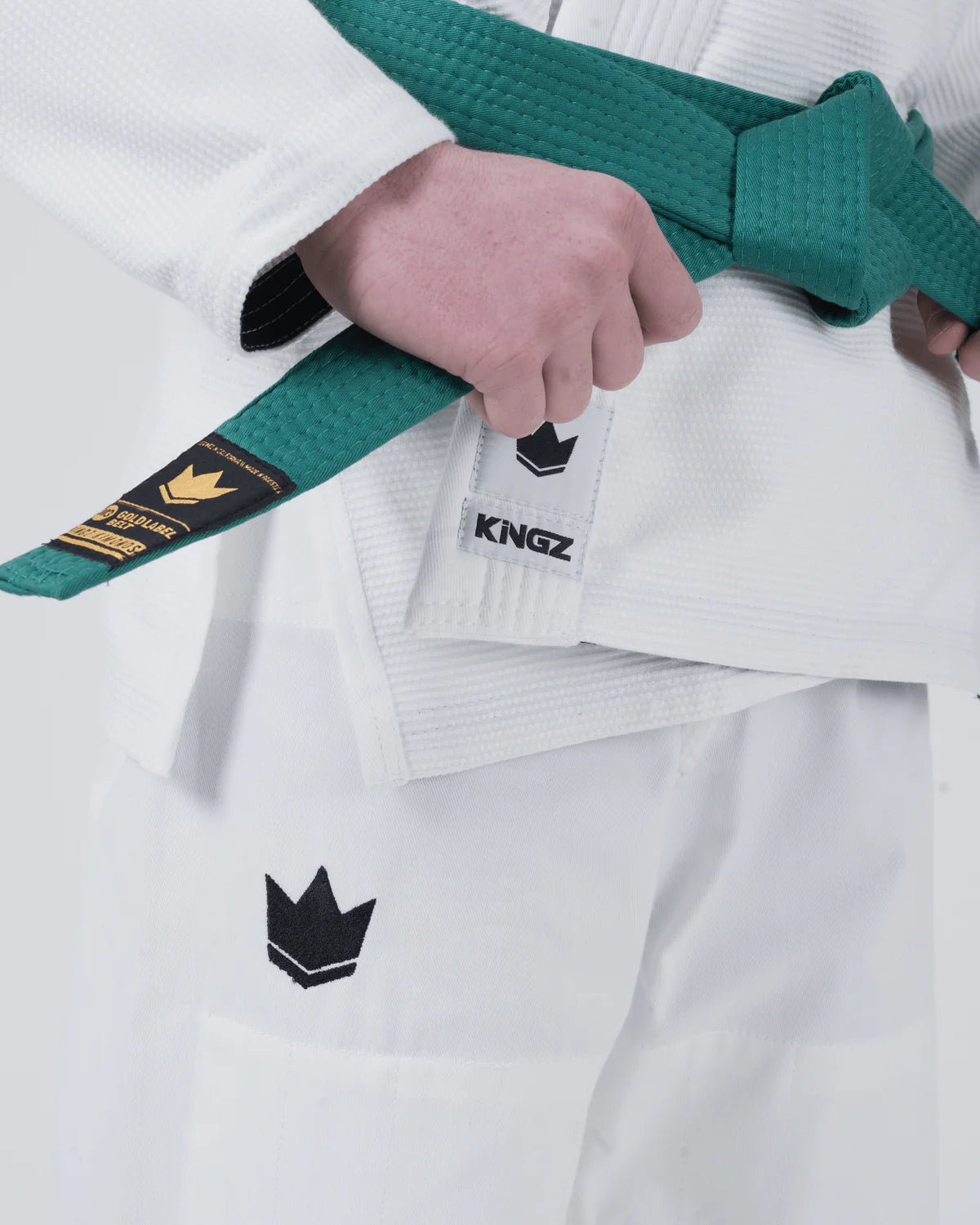 KINGZ Kimono Copii Brazilian Jiu Jitsu Kimono Copii Brazilian Jiu Jitsu KINGZ The ONE BJJ Gi - Alb (Varianta 2024)