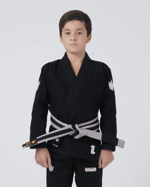 KINGZ Kimono Copii Brazilian Jiu Jitsu Kimono Copii Brazilian Jiu Jitsu KINGZ The ONE BJJ Gi - Negru (Varianta 2024)