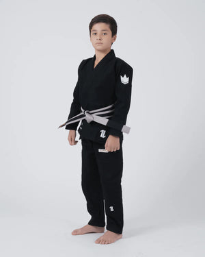 KINGZ Kimono Copii Brazilian Jiu Jitsu Kimono Copii Brazilian Jiu Jitsu KINGZ The ONE BJJ Gi - Negru (Varianta 2024)