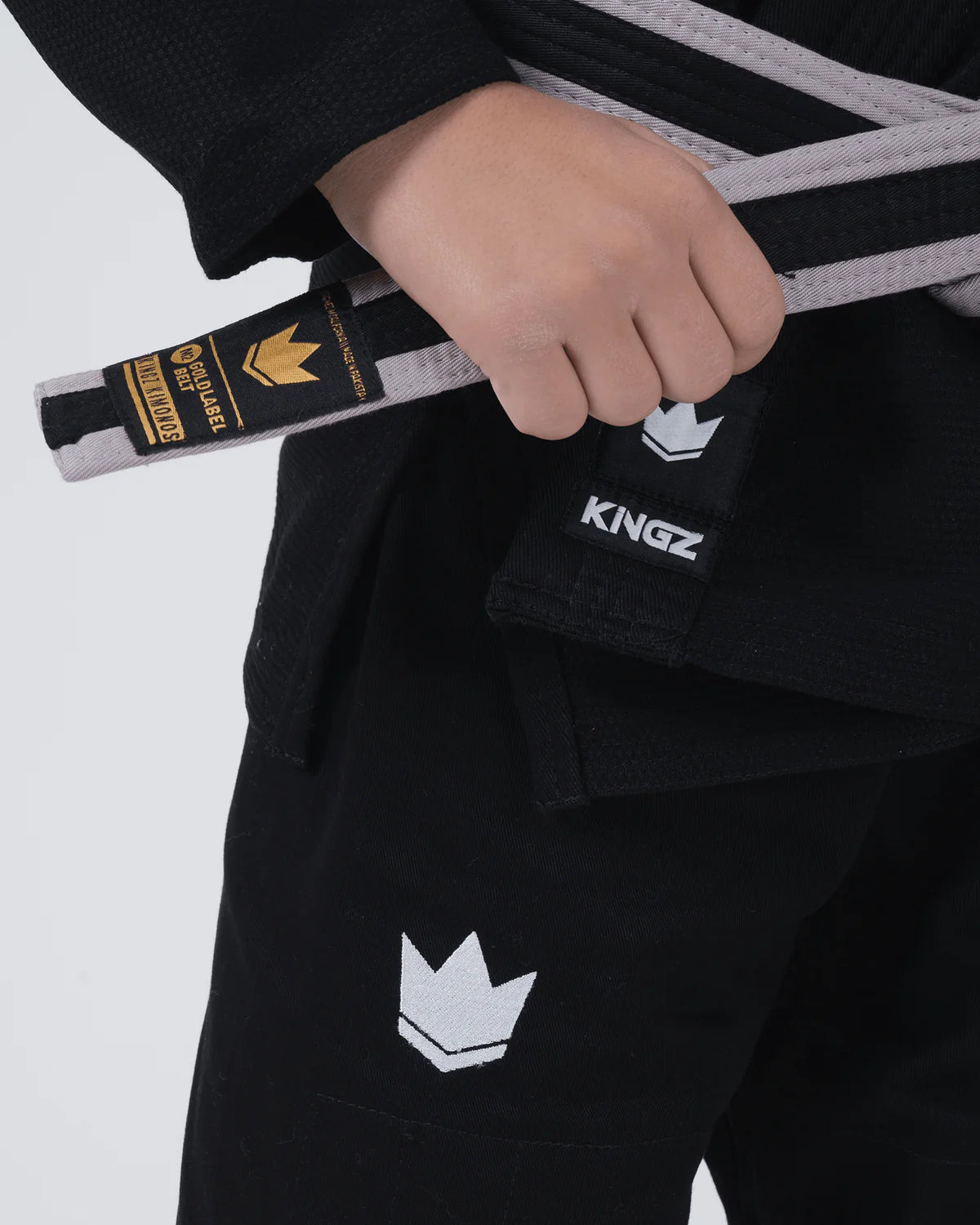 KINGZ Kimono Copii Brazilian Jiu Jitsu Kimono Copii Brazilian Jiu Jitsu KINGZ The ONE BJJ Gi - Negru (Varianta 2024)