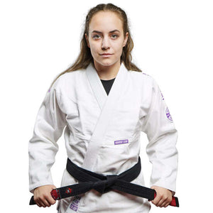 Ground Game BJJ GI Kimono Femei Brazilian Jiu Jitsu GROUND GAME Champion 3.0  Lavender - Alb