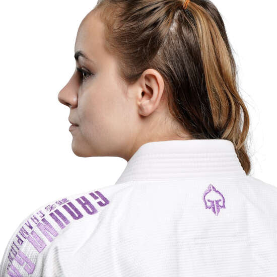 Ground Game BJJ GI Kimono Femei Brazilian Jiu Jitsu GROUND GAME Champion 3.0  Lavender - Alb