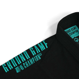 Ground Game BJJ GI Kimono Femei Brazilian Jiu Jitsu GROUND GAME Champion 3.0 Mint - Negru