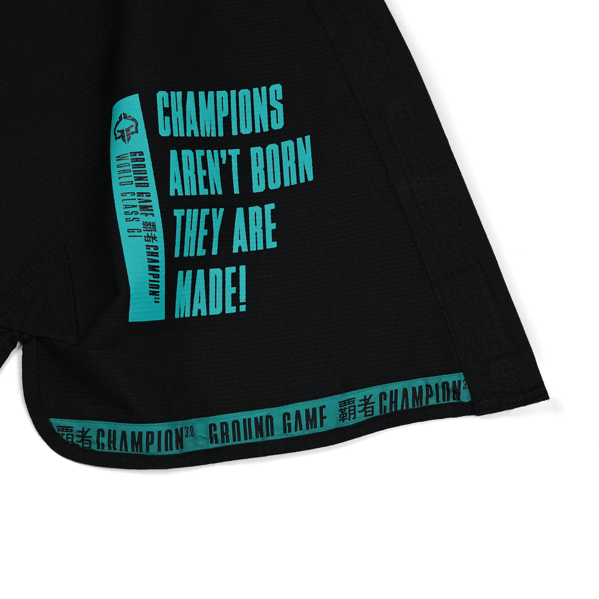 Ground Game BJJ GI Kimono Femei Brazilian Jiu Jitsu GROUND GAME Champion 3.0 Mint - Negru