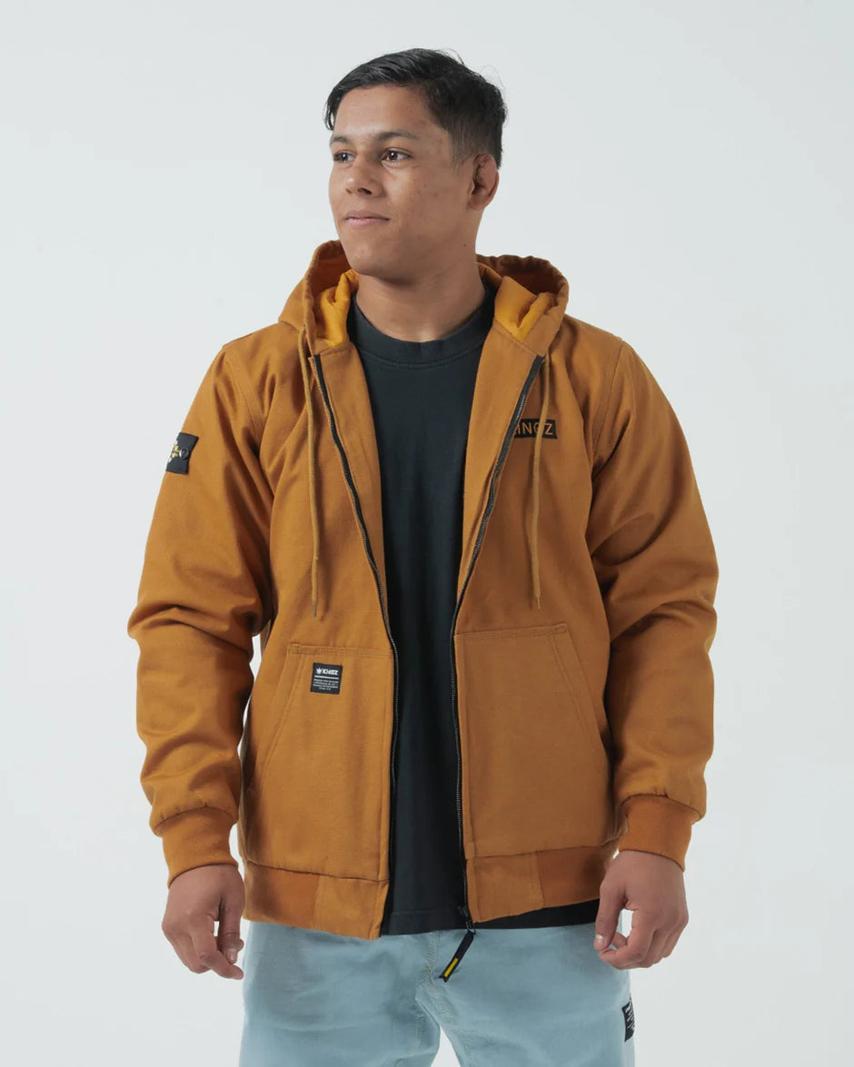 Kingz Jacket/Coat Men Kingz Canvas Jacket Tan