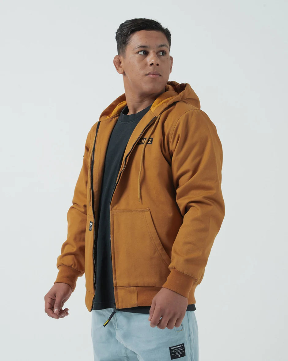 Kingz Jacket/Coat Men Kingz Canvas Jacket Tan