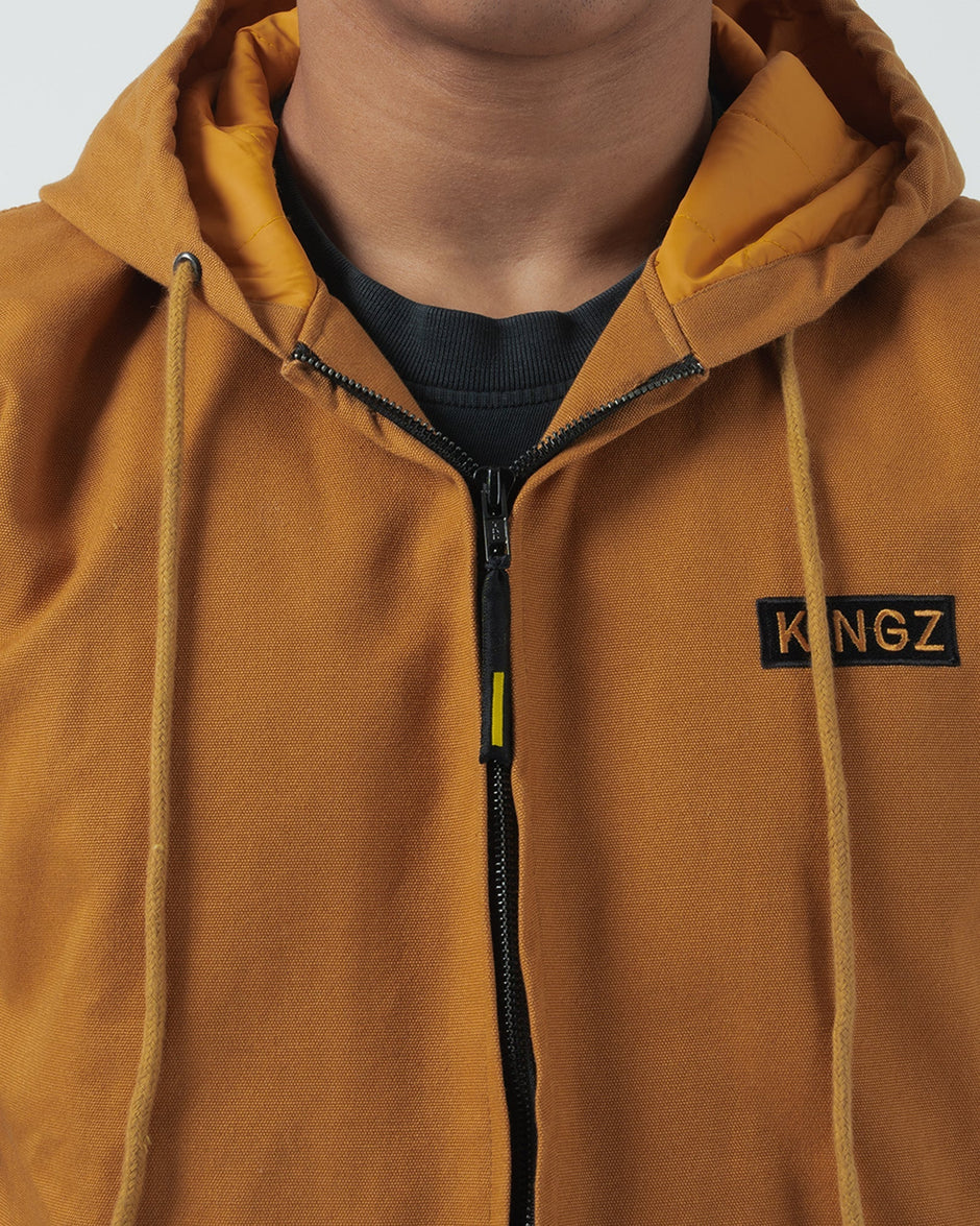 Kingz Jacket/Coat Men Kingz Canvas Jacket Tan