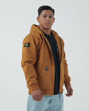 Kingz Jacket/Coat Men Kingz Canvas Jacket Tan